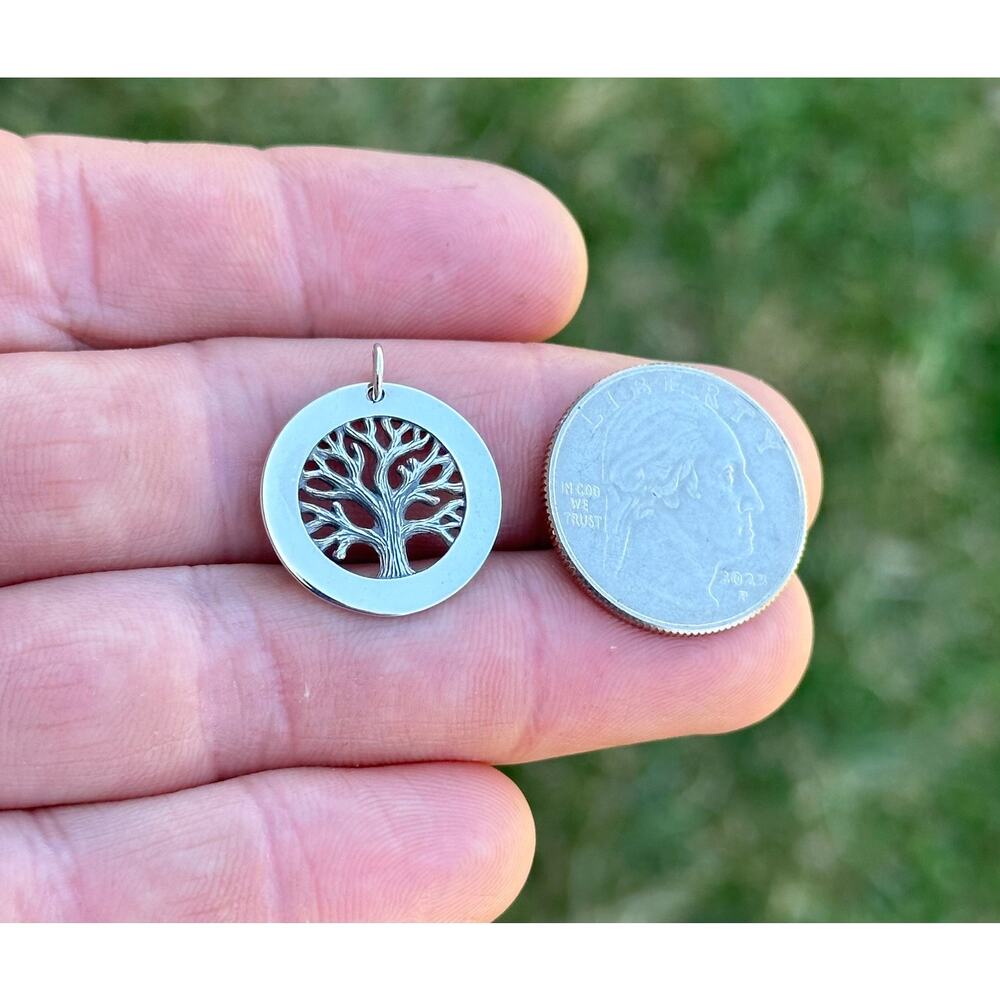 Sterling Silver Tree Of Life Charm, Tree Of Life … - image 3